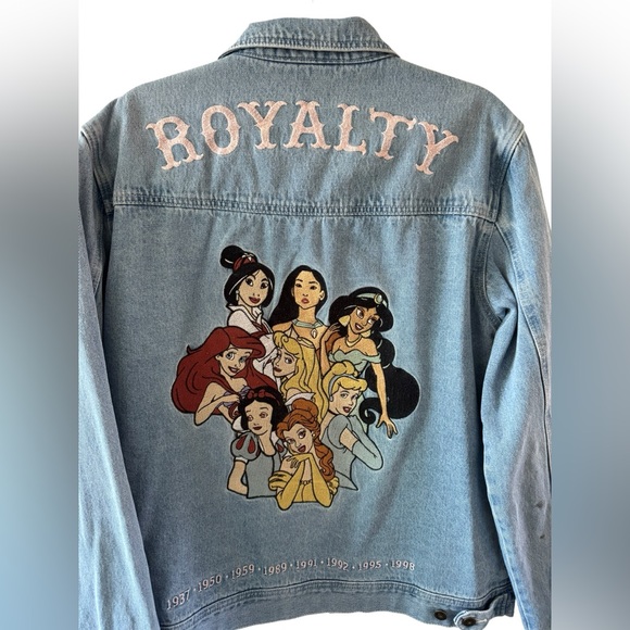 Disney Jackets & Blazers - Vintage 90’s Disney Royalty Denim Jacket with Princess Design size XL